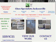 Tablet Screenshot of glassspecialistsinc.com